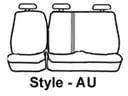 Covercraft SS8490WFGY Waterproof Polyester Seatsaver Custom Second Row Seat Covers Grey — image 1