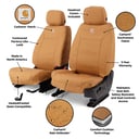 Covercraft GTC4139CAGY Carhartt PrecisionFit Second Row Seat Cover Gravel — image 2