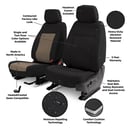 Covercraft GTT1000ABCAGY Carhartt PrecisionFit Custom Seat Covers Duck Weave Gravel — image 1