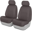 Covercraft SS2552PCGY Polycotton SeatSaver Custom Front Row Seat Covers - Grey — image 1