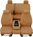 Covercraft SS3359PCTN Polycotton Seatsaver Custom Front Row Seat Cover - Tan — image 1
