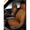 Covercraft Carhartt Seatsaver Front Row Custom Seat Cover Brown Duck Weave — image 2