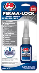 Picture of JB Weld Perma-Lock Medium Strength Threadlocker Blue Thread Locker