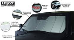 Picture of Covercraft UV11809SV UVS100 Custom Sunscreen Silver for 2023 Kia Sportage