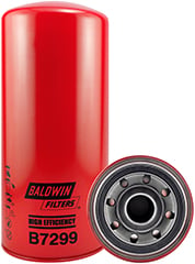 Picture of Baldwin B7299 High-Efficiency Spin-On Oil Filter for Caterpillar Engines
