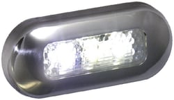 Picture of T-H Marine LED51825DP LED Oblong Courtesy Light with Stainless Steel Bezel