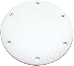 Picture of T-H Marine DSSDP22DP Designer Series Screw Down Deck Plate 8" Polar White