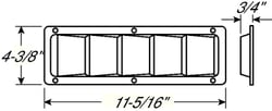 Picture of Attwood Marine 1488-5 Stainless Steel Louver Vent 3-4 Inch