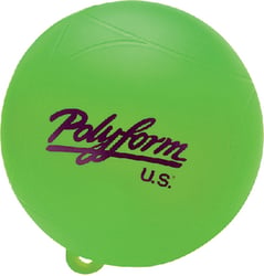 Picture of Polyform 27-411-191 8" Ski Buoy - Green Fluorescent Water Ski Marker