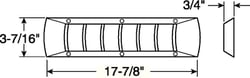Picture of Attwood Marine 1495-1 Louvered Vent Off White 3 Inch