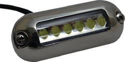 Picture of T-H Marine LED-51900-DP Underwater LED Transom Light with Stainless Steel Bezel