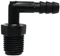 Picture of Brass Fittings EL14 Nylon Hose Barb Elbow 90 Degree