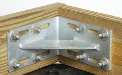 Picture of Tie Down Eng 26424 Commercial Grade Heavy-Duty Inside Corner Dock Hardware 10.5"