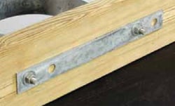 Picture of Tie Down Engineering 26396 Standard Grade 7-Gauge Steel Backing Plate 4 in. x 18 in.