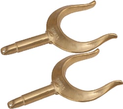 Picture of Sea-Dog Line 5805701 Brass Round Horn Oarlocks 1/2" Shaft