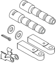 Picture of Seastar Solutions CA27321P Adapter Kit for Johnson/Evinrude OMC Outboard Pre-1978