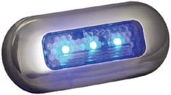 Picture of T-H Marine LED51823DP LED Oblong Courtesy Light with Stainless Steel Bezel
