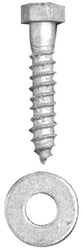 Picture of Tie Down Engineering 24287 3/8 in. x 2 in. Hot-Dip Galvanized Lag Bolt Set with Flat Washers, 8-Pack