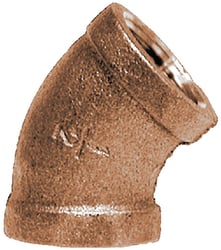 Picture of Brass Fittings 44-181 Bronze 45 Degree Elbow 1/4 Inch Female NPT