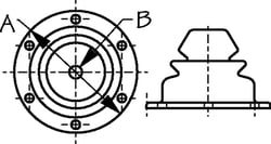 Picture of Sea-Dog Line 521655 Motor Well Boot 5-1/2 Inch