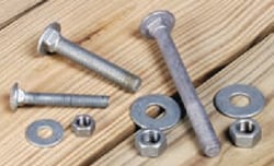 Picture of Tie Down Engineering 26534 3/8 in. x 2-1/2 in. Galvanized Standard Grade Carriage Bolt Set 8-Pack