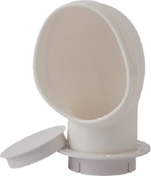 Picture of Sea-Dog Line 727137-3 Standard Profile PVC Cowl Vent with Snap-On Deck Plate White 3 Inch