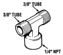 Picture of Seastar Solutions HF5533 Tee Fitting 3/8" Compression 3-Pack
