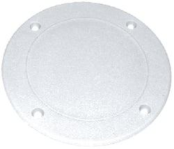 Picture of T-H Marine SDP3FWDP Screw Down Deck Plate 10" OD Fish White