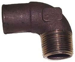 Picture of Sierra 18-8112 90-Degree Brass Elbow Water Fitting 1" NPT x 1-1/4" Hose Barb