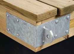 Picture of Tie Down Engineering 26418 Standard Grade Male Outside Corner Dock Connector with 1/2" Welded Tab
