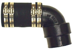 Picture of Barr Marine 20-0093P 90 Degree Exhaust Elbow Adapter 3" to 3.5" or 4"