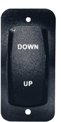 Picture of Lenco 15095-001 Single Rocker Switch for Airboat Trim Tabs