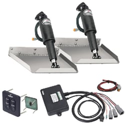 Picture of Lenco 15102-104 12" x 12" Electric Trim Tab Kit with 122 Switch