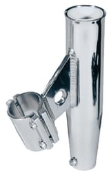 Picture of Lee's Tackle RA5004SL Clamp-On Rod Holder Silver Aluminum Vertical 1.900" Pipe