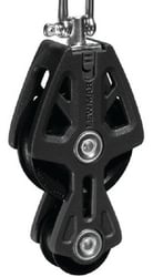 Picture of Lewmar 29925031BK 50mm Fiddle Block with Swivel Head - Black