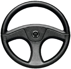 Picture of Seastar Solutions SW59691P Black Ace 3-Spoke Marine Steering Wheel