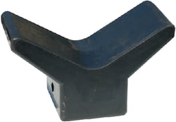 Picture of Tie Down Engineering 86490 3" Rubber V-Bow Stop 1/2" Shaft Black Boat Trailer