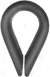 Picture of Chicago Brand 225557 Galvanized Wire Rope Thimble 1 Inch