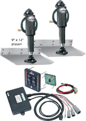 Picture of Lenco 15108-103 9" x 12" Trim Tab Kit with LED Indicator Switch