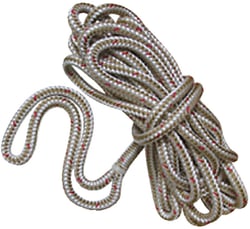Picture of New England Ropes 50591600025 Double Braided Nylon Dockline 1/2" x 25' White/Gold