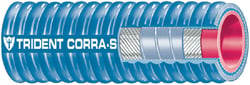 Picture of Trident Hose 252V2004 2" Blue Corrugated Silicone Marine Exhaust Hose