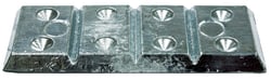 Picture of B & S Anodes BSM4PART Zinc Hull Plate 4-Part Kit