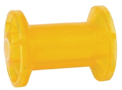 Picture of Tie Down Engineering 86284 Amber PVC Spool Type Keel Roller 4in x 5/8in Shaft
