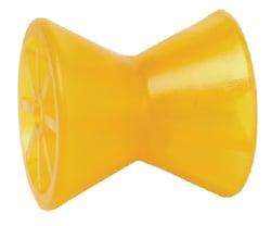 Picture of Tie Down Engineering 86287 Amber PVC Bow Roller 4in x 1/2in Shaft Boat Trailer