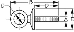 Picture of Sea-Dog Line 080488-1 Shouldered Eye Bolt 5/8" ID 304 Stainless Steel