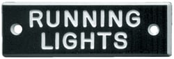 Picture of Bernard Engraving IP020 Running Lights Identi-Plate 5-Pack