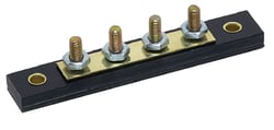 Picture of Cole Hersee 46206-04-BX 4-Gang Brass Bus Bar Terminal Block
