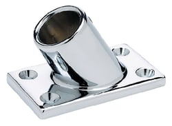 Picture of Seachoice 37921 90 Degree Rectangular Base Rail Fitting 7/8 Inch Chrome Plated
