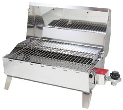 Picture of Camco 58140 Kuuma Stow N' Go 125 Portable Gas Grill Stainless Steel