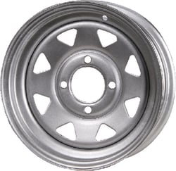 Picture of Loadstar Tires 20124 Galvanized Steel Wheel 12x4 4-Lug 4.0" Bolt Circle